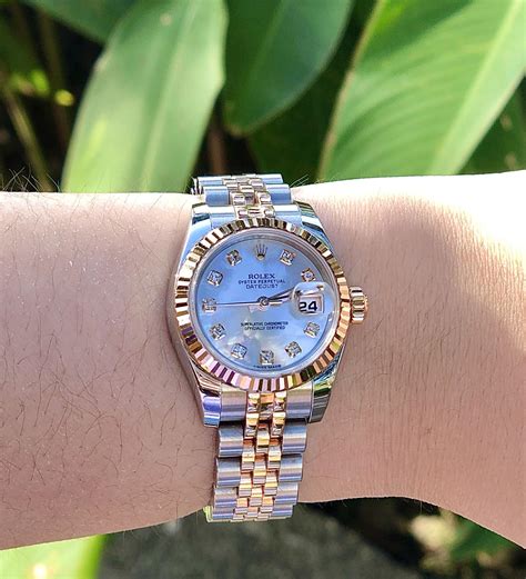 womens rolex pearl face